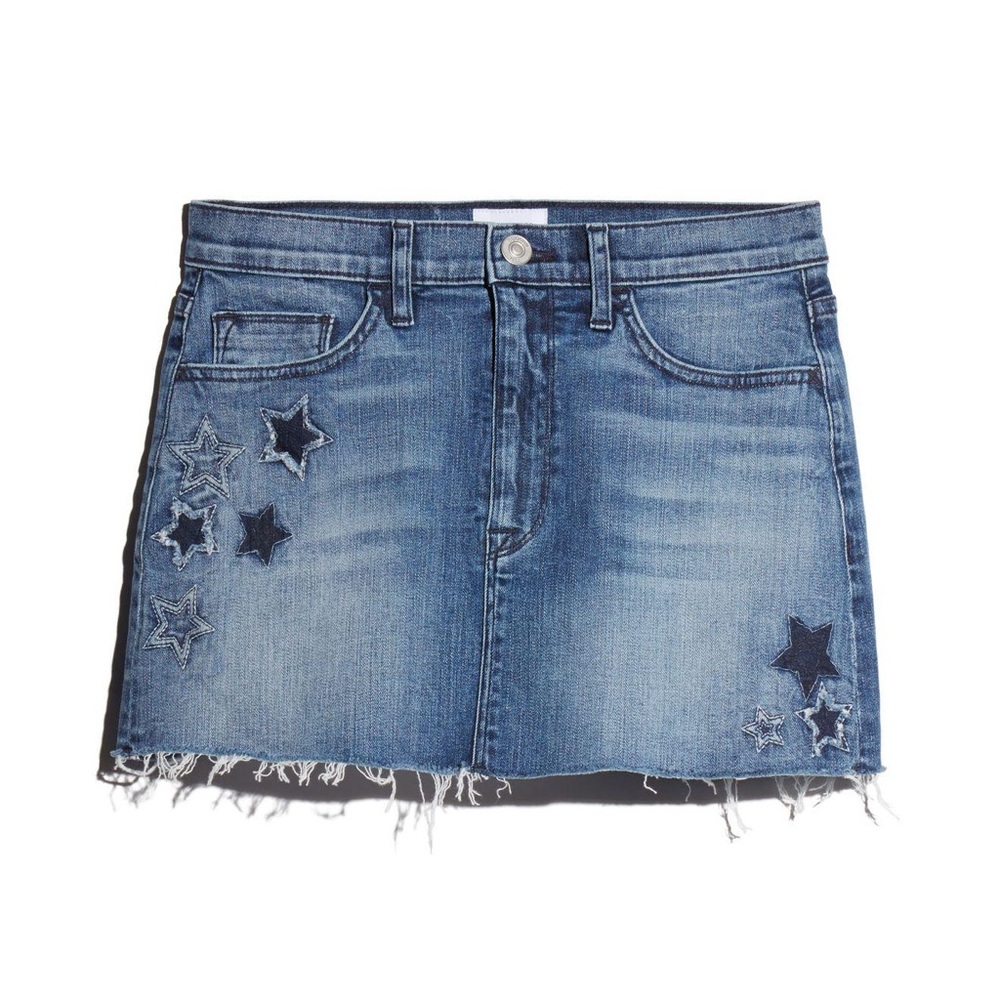 Hudson Blue Star Vivid Denim Skirt